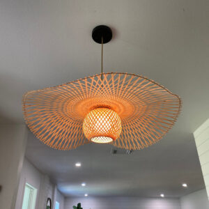 bamboo chandelier lampshade