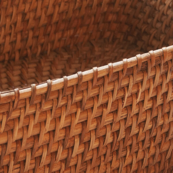 Rattan storage basket